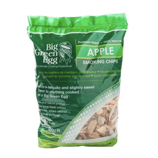 [0703 113962] Big Green Egg, APPLE WOOD CHIPS HOUTSNIPPERS
